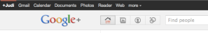 Google+ bar